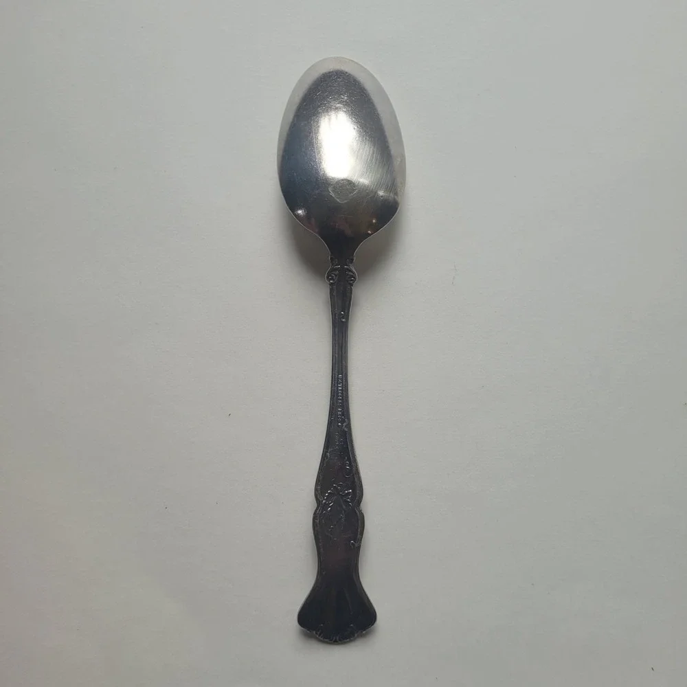 1847 Rogers Bros Vintage Grape Flatware Serving Spoon XS Fork Twisted
